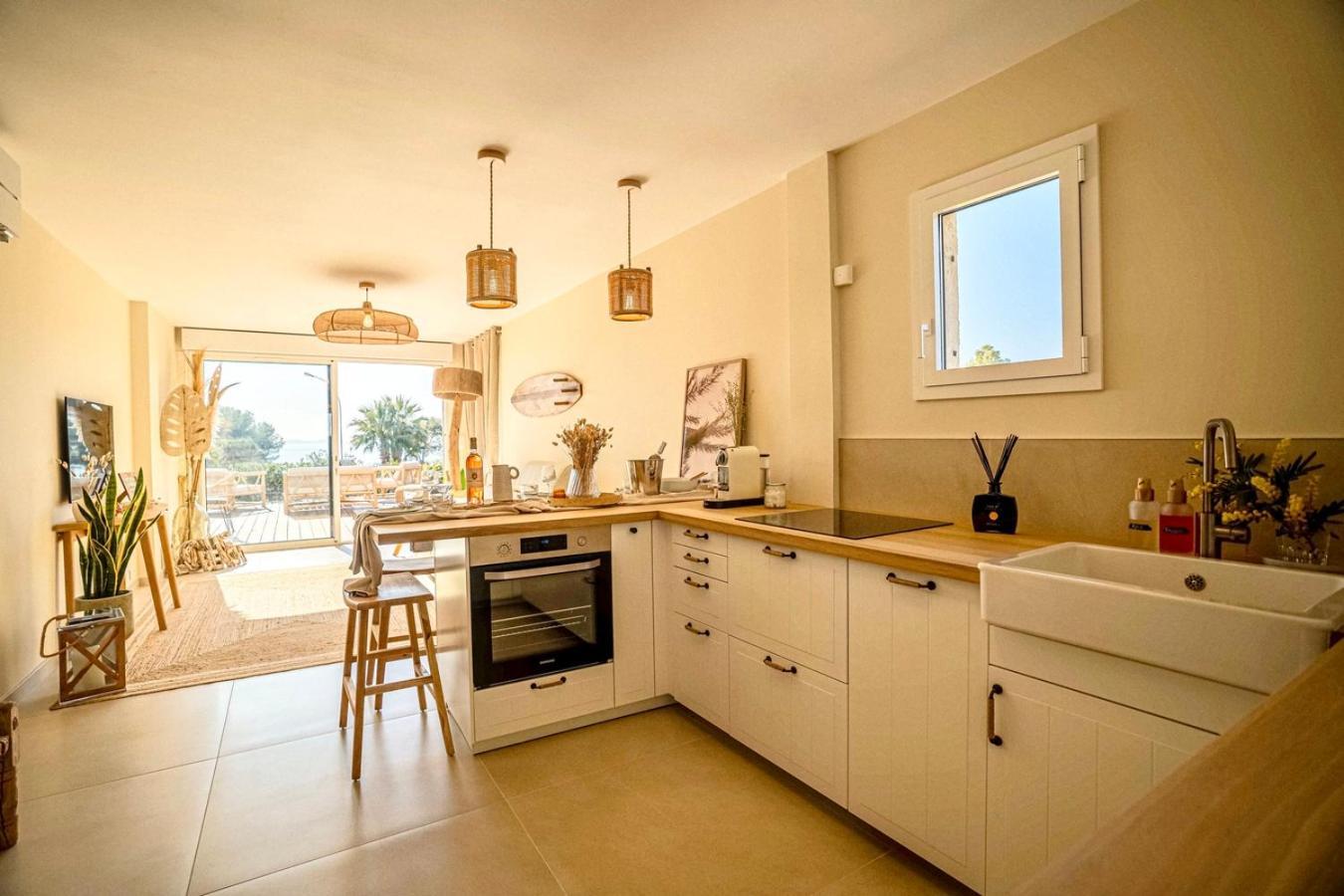 Logement Vue Mer Splendide - Situe A 50 Metres Du Bord De Mer Et 2 Minutes Des Plages - Bandolina Exteriör bild